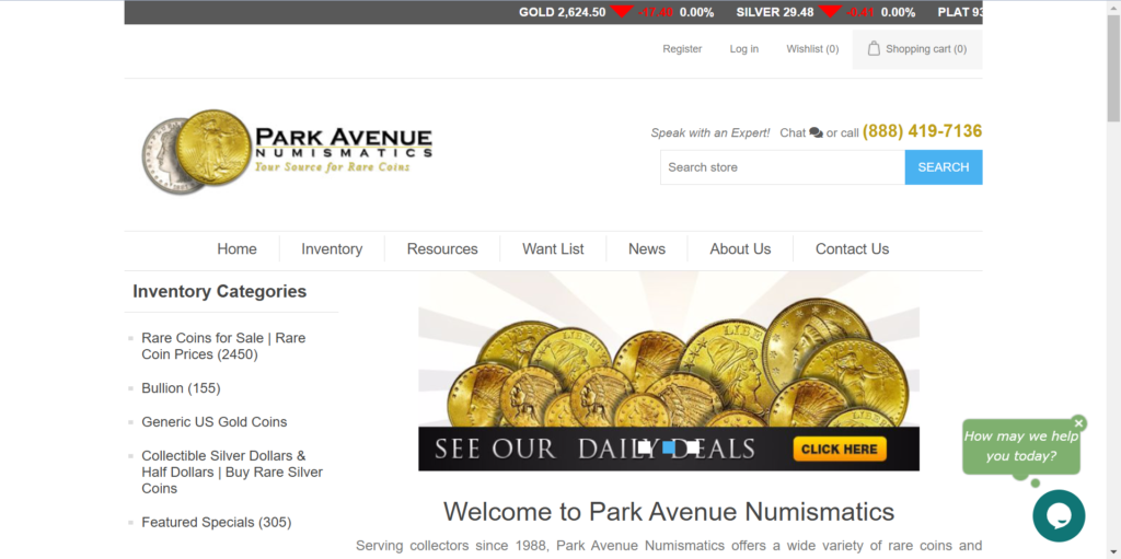 Park Avenue Numismatics