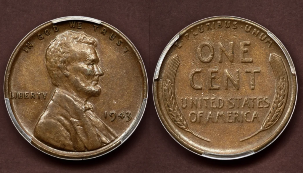 1943年リンカーンペニー銅貨